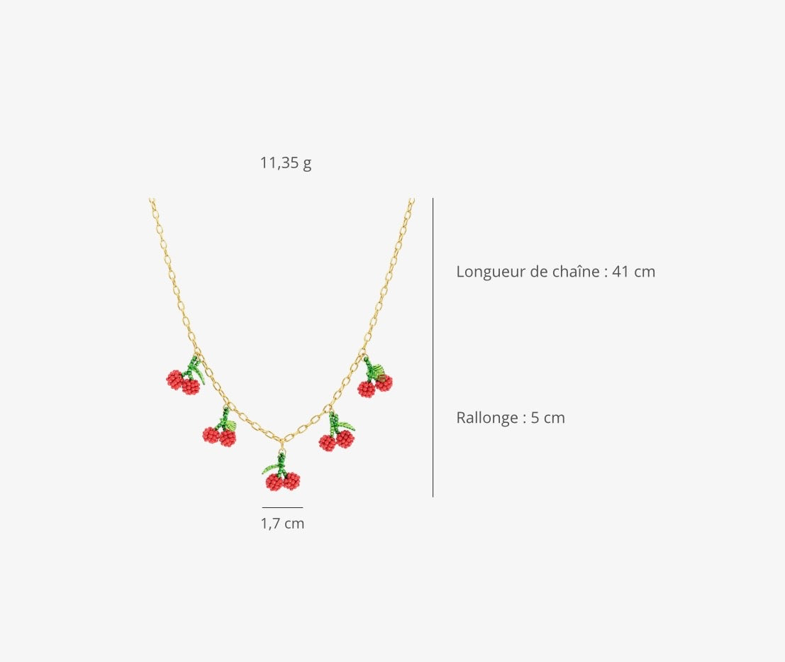 COLLIER CERISE