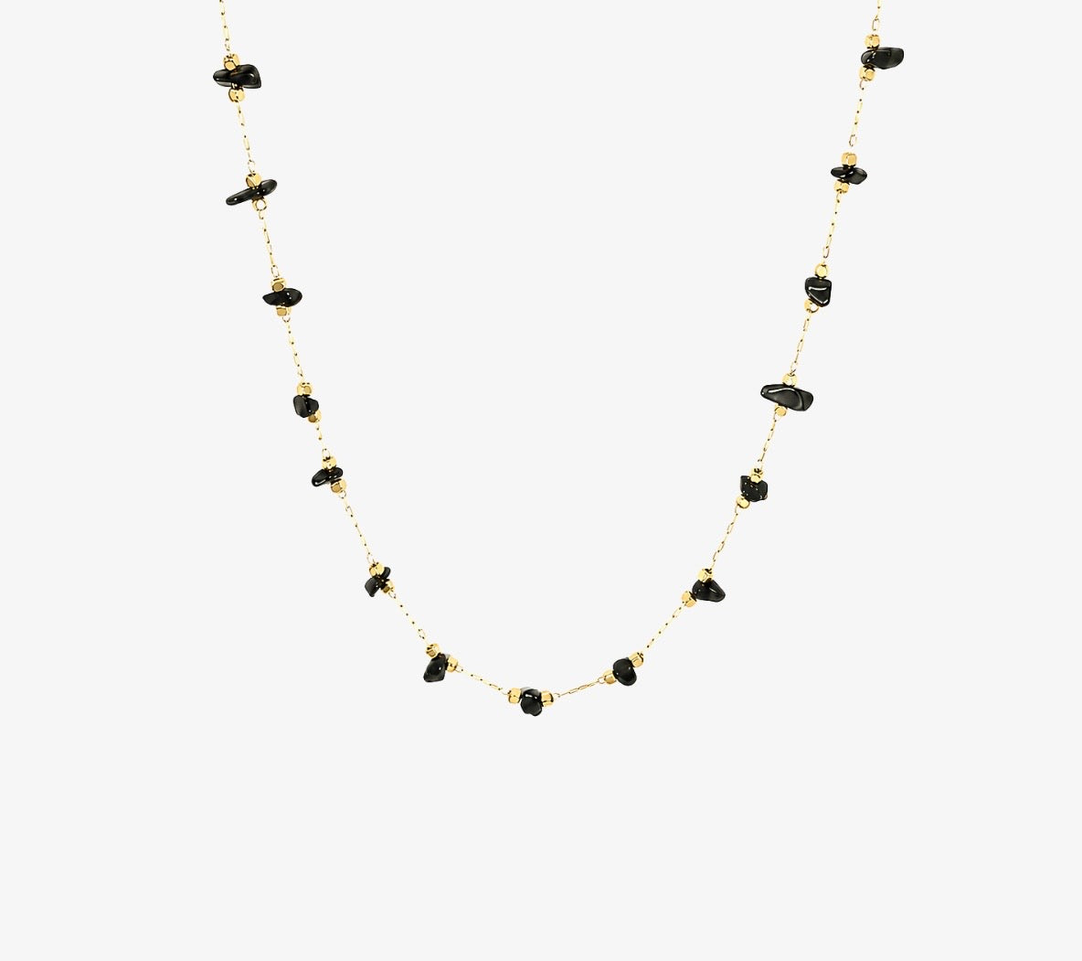 COLLIER SAUTOIR ÉBÈNE